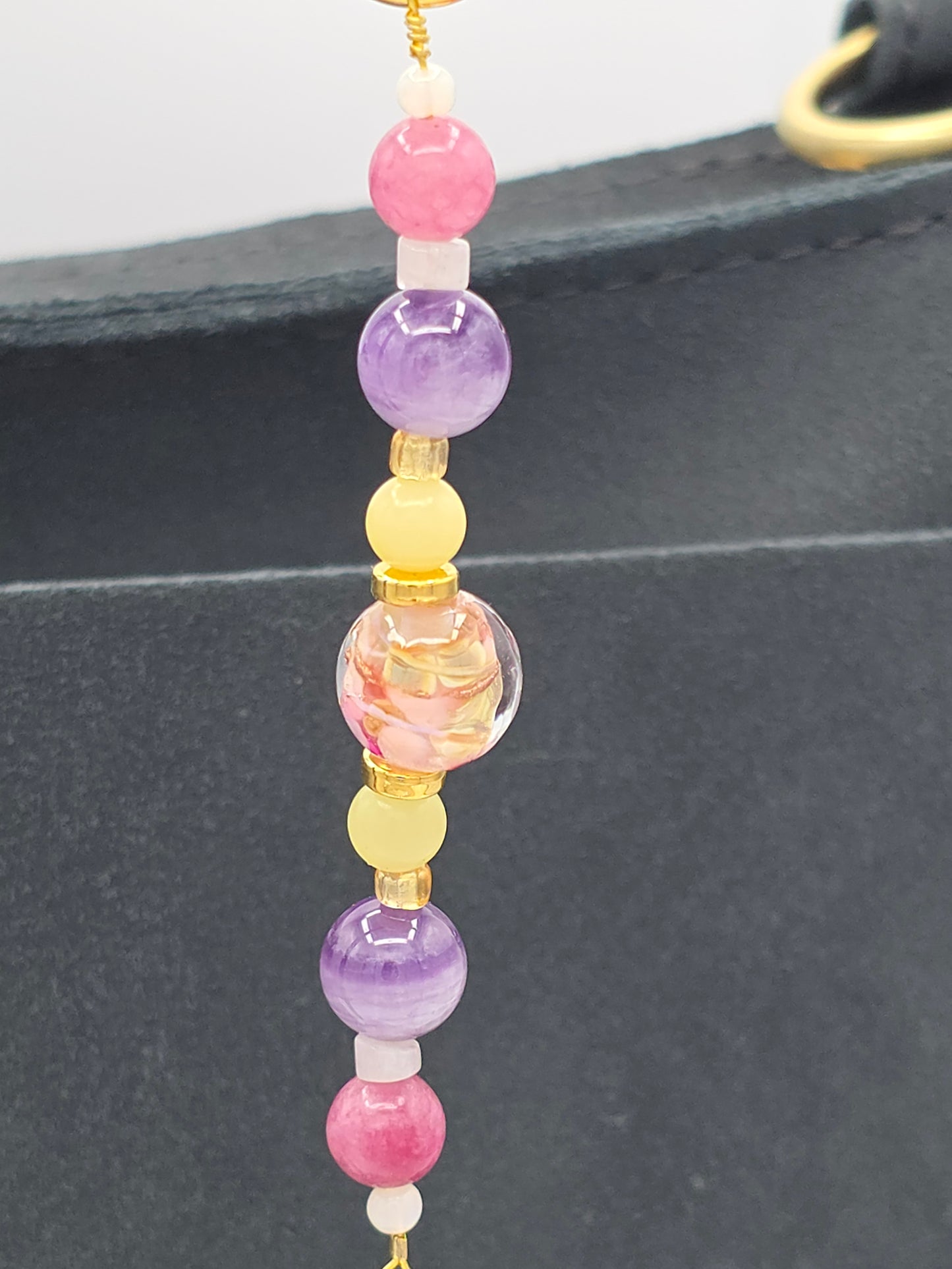 Bunny Gemstone Charm – Amethyst, Pink Tourmaline & Kunzite | Hearth & Hollow Co.
